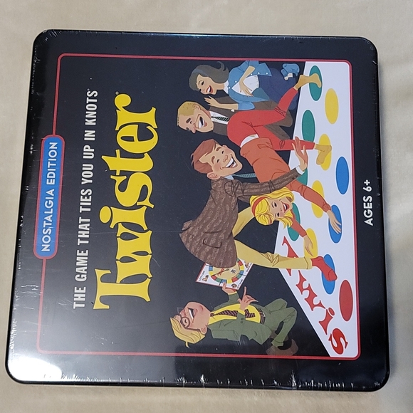 Twister Nostalgia Tin Board Game - Picture 1 of 3